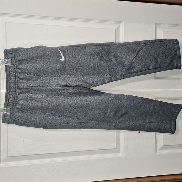 Nike dri fit fleece warmup drawstring pants sweatpants - XL 14/16 - gray silver - Picture 1 of 10